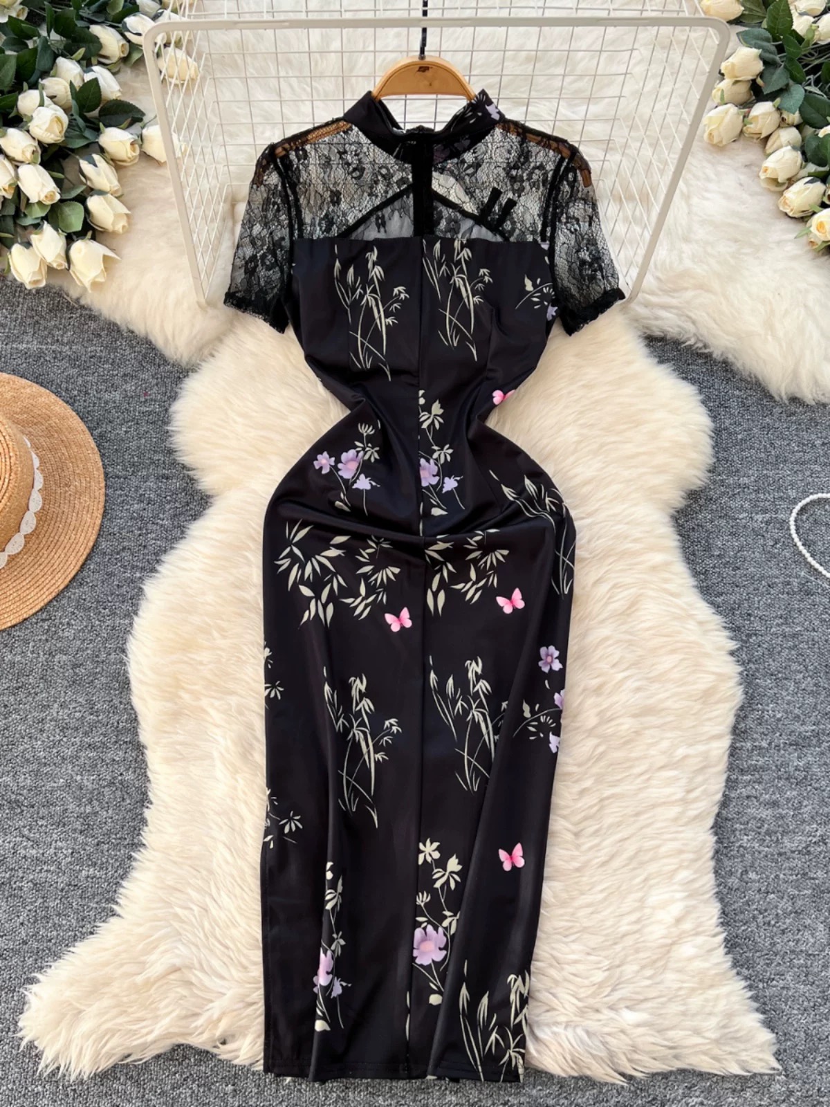 Lagos Angel qipao dress Q232 images